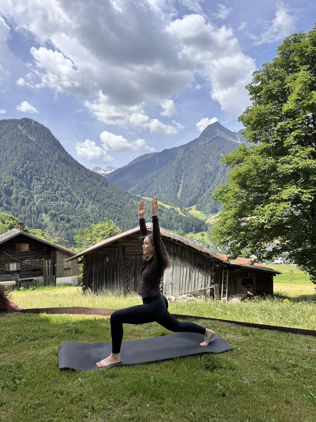 Movement outdoors in the Alps