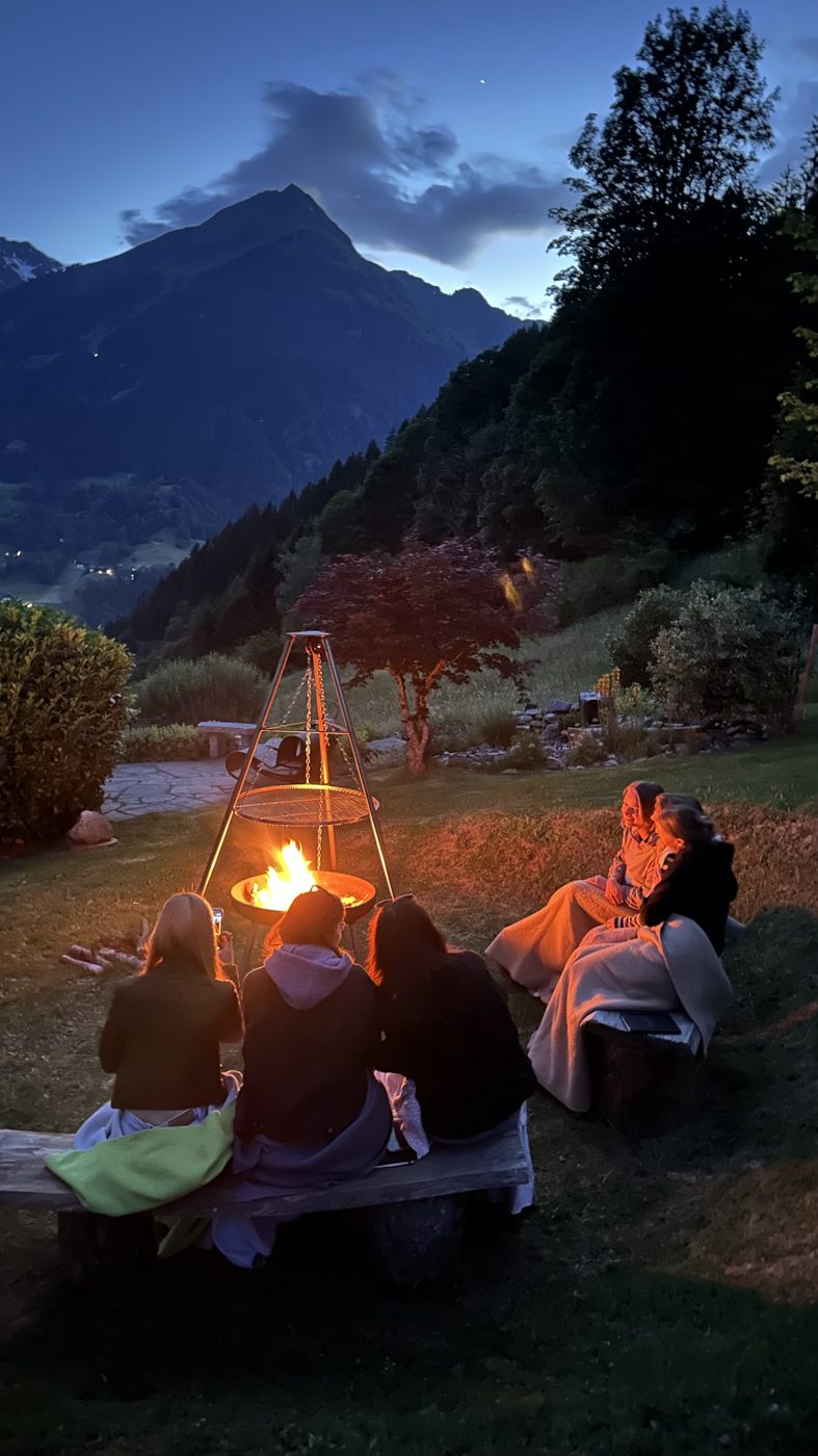 Fire meditation under the stars