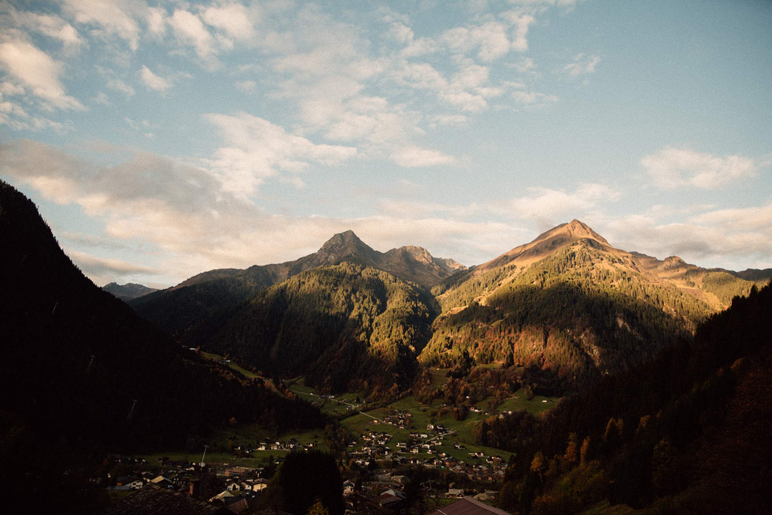 Mountain landscape in Montafon